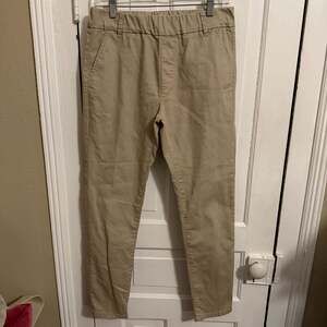 Bevy Flog Pants Size 29 Pull On Elastic Waist Khaki